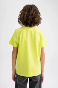 DeFacto Boy's Crew Neck Printed Short Sleeve T-Shirt Z8002a623sm - Image 6