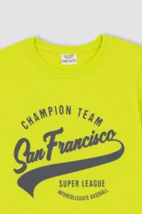DeFacto Boy's Crew Neck Printed Short Sleeve T-Shirt Z8002a623sm - Image 8
