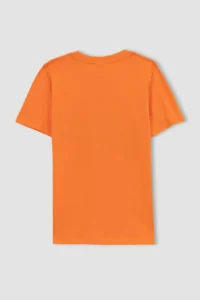 DeFacto Boy's Crew Neck Printed Short Sleeve T-Shirt - Image 6