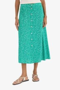 DeFacto A Form Floral Normal Waist Midi Skirt - Image 4