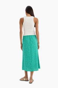 DeFacto A Form Floral Normal Waist Midi Skirt - Image 5