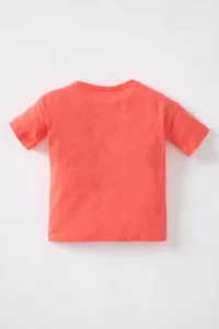 DeFacto Baby Girl Crew Neck Dinosaur Printed Short Sleeve T-Shirt Z9233a223sm - Image 4