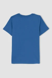 DeFacto Boy's Crew Neck Printed Short Sleeve T-Shirt - Image 6