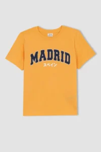 DeFacto Boy's Crew Neck Printed Short Sleeve T-Shirt Z9320a623hs - Image 5