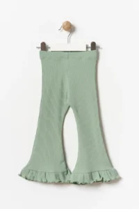 Minipodyum Girls' Frilly İspanyol Hem Leggings