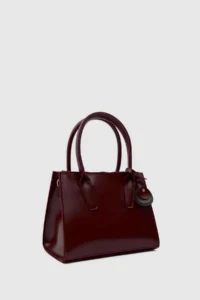 Shule Bags Pina Multi-Eyed Hand and Crossbody Bag Burgundy - Image 6