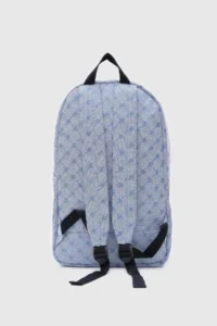 Shule Bags Louse jacquard Backpack Blue - Image 3