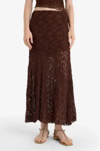 DeFacto A Form High Waist Lace Maxi Skirt - Image 4