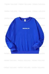 twins tailors Brooklyn Printed 3 Pack Unisex Black-Sax Blue-Grey Crew Neck Kids Sweatshirt - Image 6