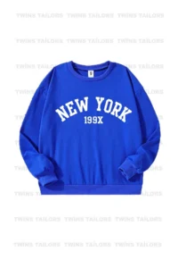 twins tailors Cartoon Bear Printed 3-Pack Unisex Saks Blue-Navy Blue-Grey Crew Neck Kids Sweatshirt - Image 6