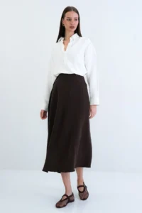 VAGGON Asymmetric Kesim Skirt - Image 2