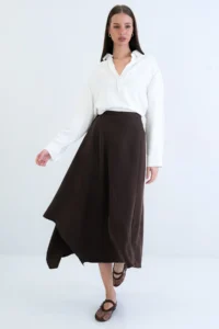 VAGGON Asymmetric Kesim Skirt - Image 5