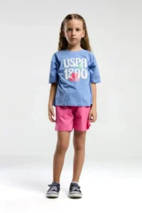 US Polo Assn. U.s. Polo Shirt US2096-4 KIZ Shorts Set - Image 4
