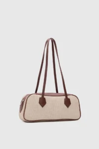 Shule Bags Boheme Wicker Baget Bag Cream - Image 5