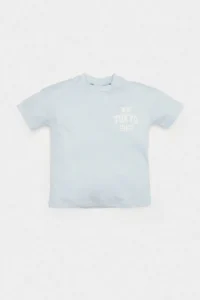DeFacto Crew Neck Printed Short Sleeve T-Shirt Baby Boy