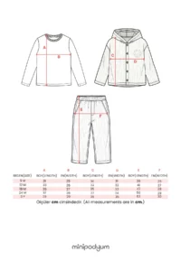 Minipodyum Baby Boy Printed Bottom Top Set Hooded Pocket Holiday Clothes 3-Piece - Image 7