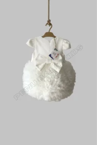 penu baby kids White Tutu Short Sleeve Baby Girl Dress - Princess - Image 7