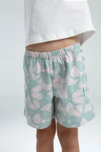 US Polo Assn. U.s. Polo Shirt Assn Girls' Blue Shorts Set - Image 4