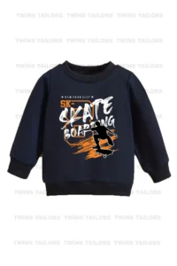 twins tailors Shark And Mixed Printed 3-Pack Unisex Navy Blue-Black-Beige Kids Sweatshirts - Image 2
