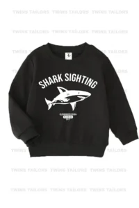 twins tailors Shark And Mixed Printed 3-Pack Unisex Navy Blue-Black-Beige Kids Sweatshirts - Image 4