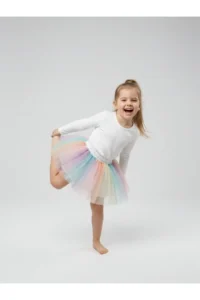 penu baby kids Rengarenk Girls' Tulle Skirt - Image 3