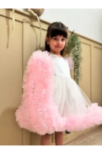 penu baby kids Pink Carnival Detailed Short Sleeve Baby Girl Dress - Image 6