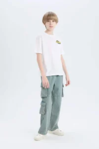 DeFacto Dragon Ball Crew Neck Back Printed Short Sleeve T-Shirt Boy - Image 2