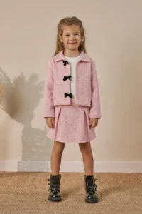 Minipodyum Girls' Skirt Bottom Top Set Eid 3 Sets