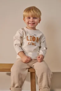 Minipodyum Baby Boy Printed Bottom Top Set Hooded Pocket Holiday Clothes 3-Piece - Image 3