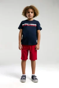 US Polo Assn. U.s. Polo Shirt Assn Boys' White Bermuda Set