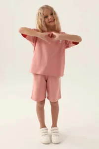 US Polo Assn. Us1822 Licensed Simple Stylish Girl's Top and Bottom Set - Image 2