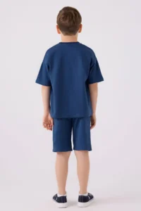 US Polo Assn. U.s. Polo Shirt Assn Boys' Blue Bermuda Set - Image 5