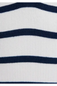 Mavi Button Detailed Striped T-Shirt Fitted -86625 - Image 8