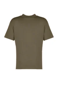 TRENDYOLMİLLA Dark Khaki 100% Cotton Basic Regular/Normal Pattern Dog collar Knitting T-Shirt - Image 6