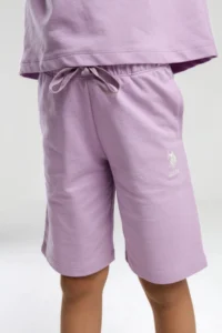 US Polo Assn. U.s. Polo Shirt Assn Girls' Pink Bermuda Set - Image 4