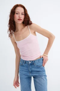 Addax Stripe Sleeveless Tank Top A110054