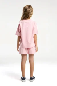 US Polo Assn. U.s. Polo Shirt Assn Girls' Cream Shorts Set - Image 5