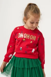 Minipodyum Girl's New Year's Eve Dress with Tulle Skirt, Top and Bottom Set - Image 4