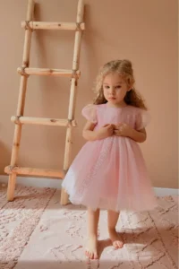 penu baby kids Pink Short Balloon Tulle Underarm Tutu Tutu Baby Girl Dress - Cinderella