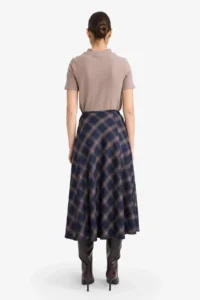 DeFacto A Cut Checkered Normal Waist Midi Skirt - Image 5