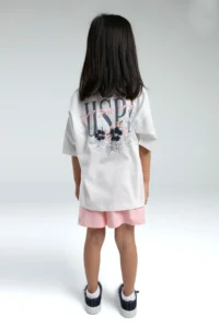 US Polo Assn. U.s. Polo Shirt Assn Girls' Navy Blue Shorts Set - Image 5
