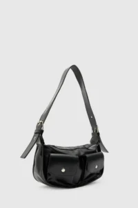 Shule Bags Diana Vintage Baget Bag Black - Image 2