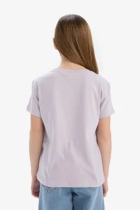 DeFacto Crew Neck Printed Short Sleeve T-Shirt Girl - Image 6
