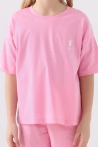 US Polo Assn. U.s. Polo Shirt Assn Girls' Pink Bermuda Set - Image 4