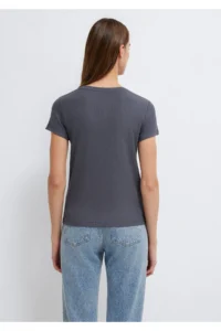 Mavi Anthracite (TENCEL™) Basic T-Shirt Slim Fit / Slim Fit -83620 - Image 5