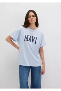 Mavi Logo Printed T-Shirt Oversize / Wide Cut 1600843-70717