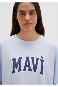 Mavi Logo Printed T-Shirt Oversize / Wide Cut 1600843-70717 - Image 6