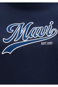 Mavi Logo Printed Navy Blue T-Shirt Regular Fit / Normal Cut 1613565-82318 - Image 7