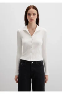 Mavi Ecru Polo T-Shirt Fitted / Fitted Cut 1613594-70057 - Image 3
