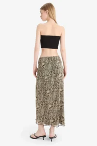 DeFacto A Form Patterned Normal Waist Combed Cotton Lining Tulle Maxi Skirt - Image 6